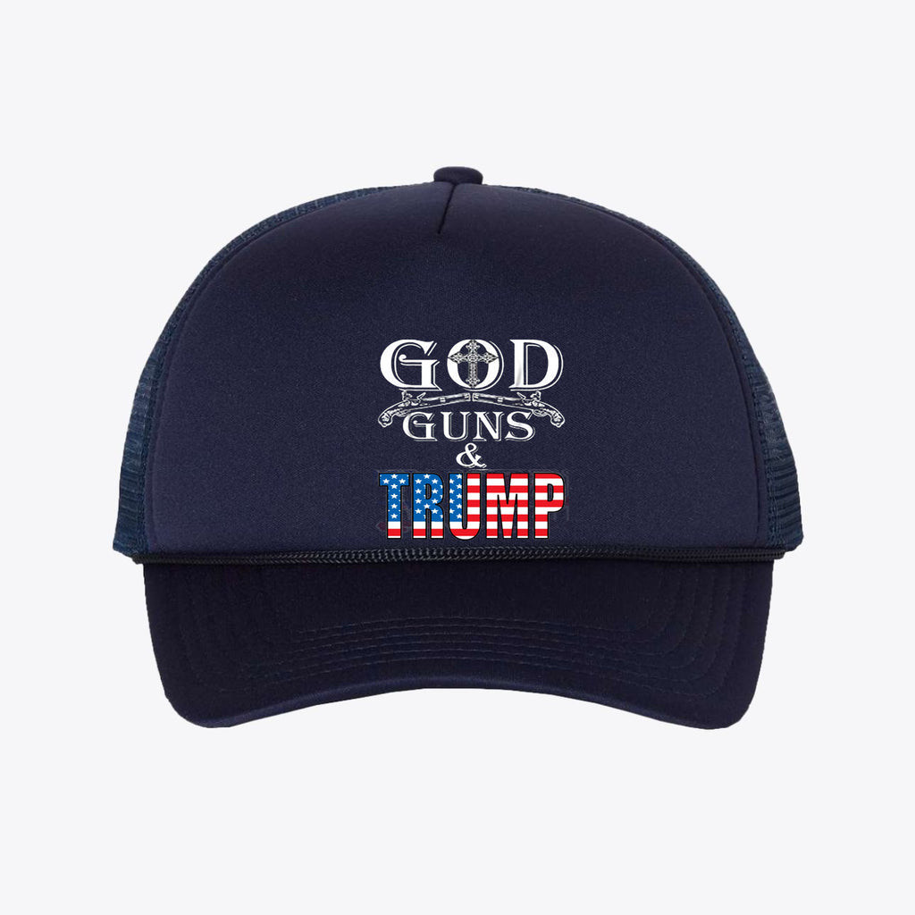 God Guns & Trump Foam Mesh-Back Trucker Cap