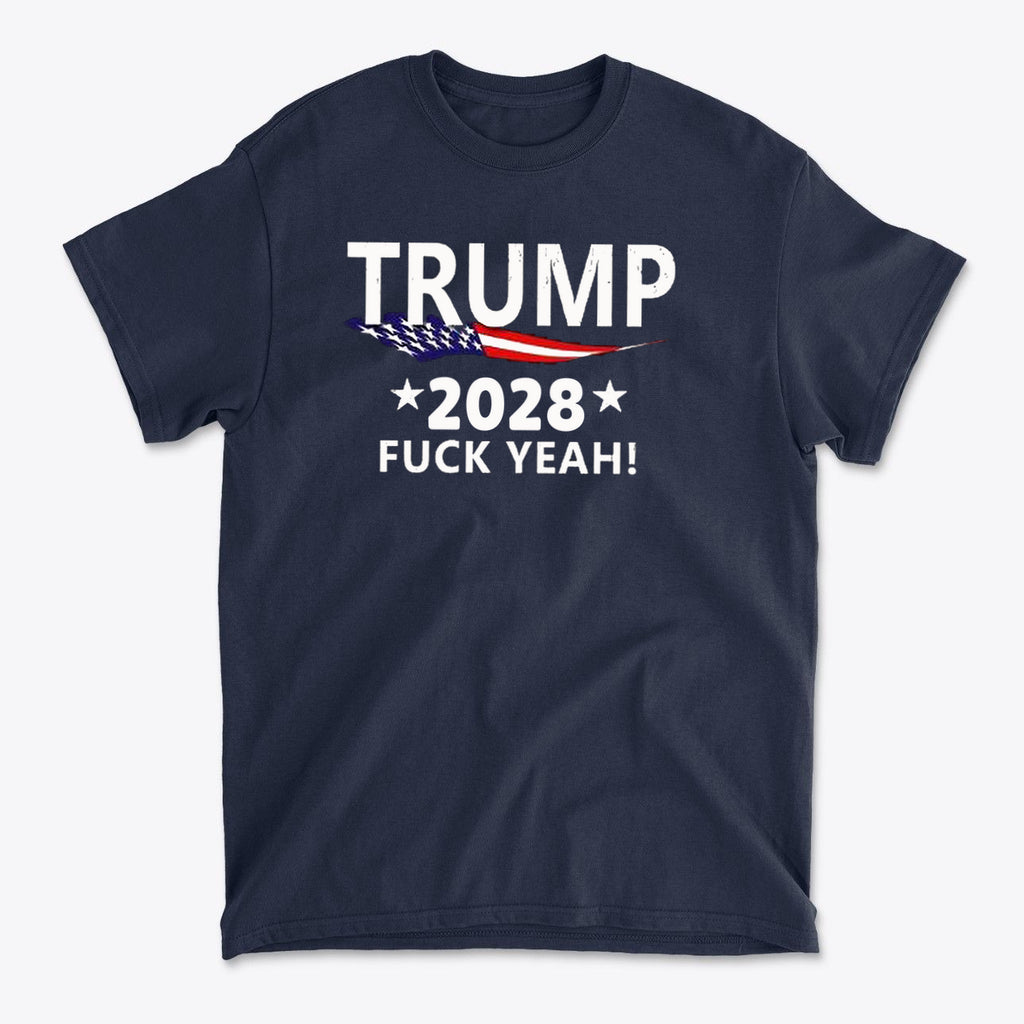 Trump 2028 Lets Go Bold Political Graphic T Shirt