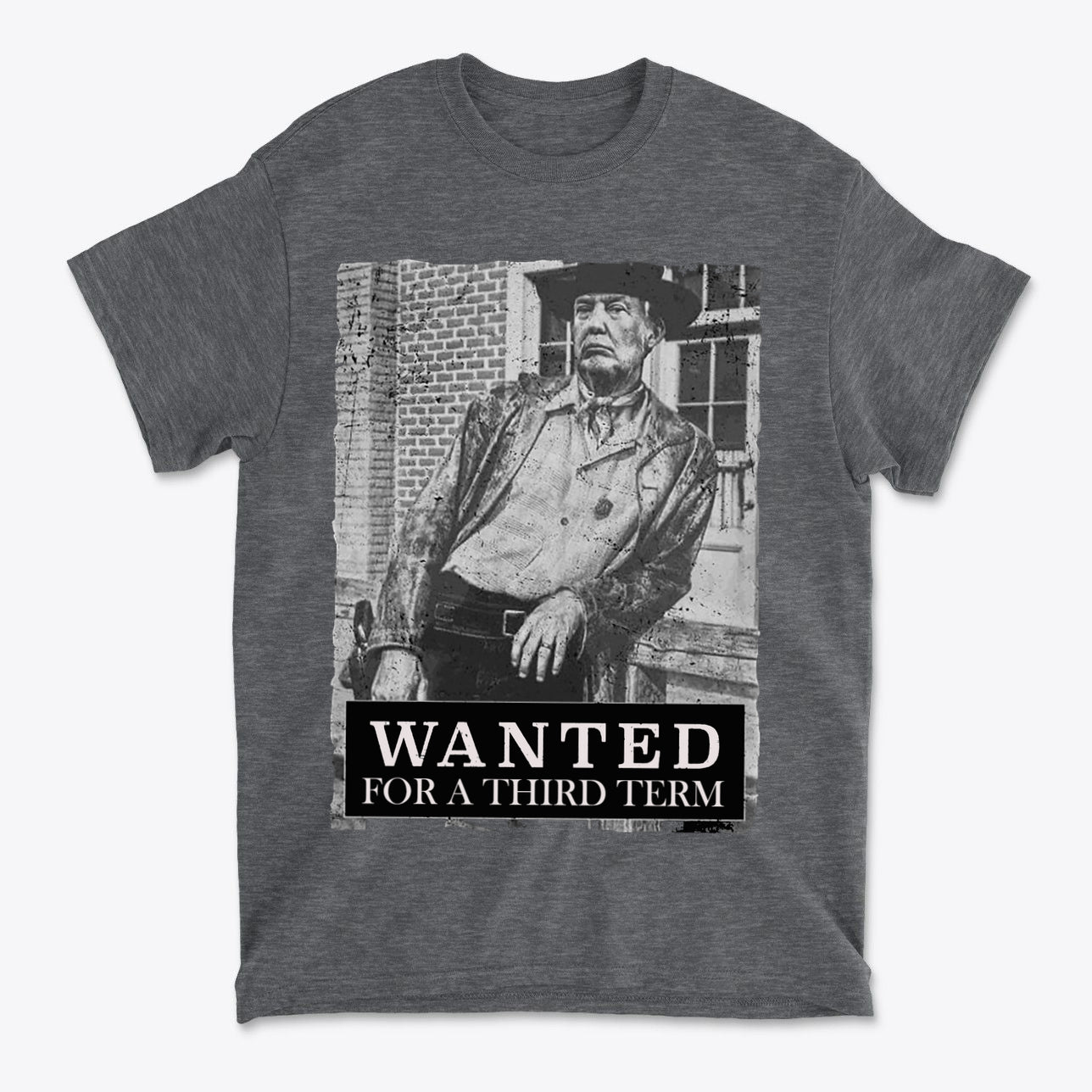 Wanted For A Third Term Political Graphic T Shirt