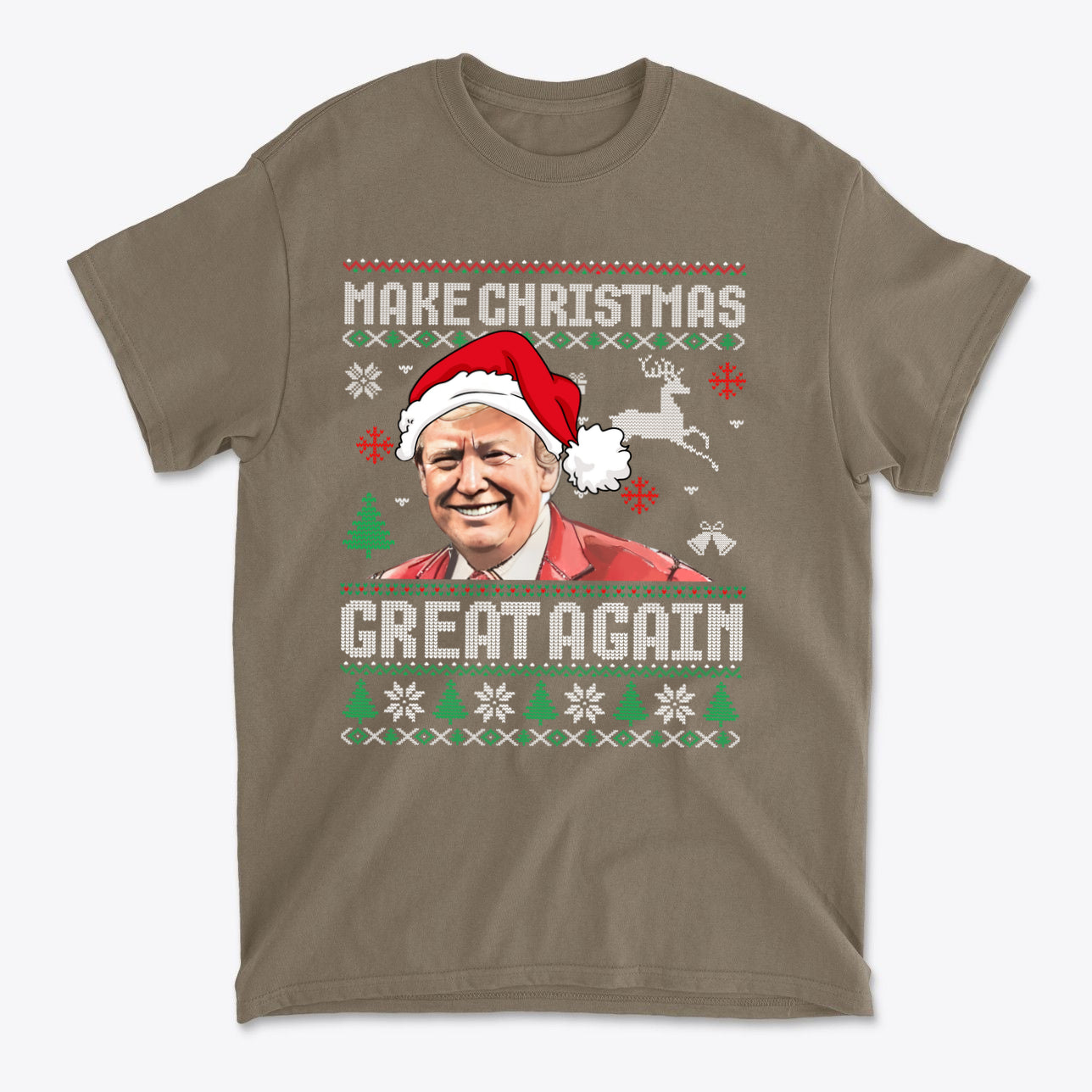 Make Christmas Great Again Holiday Graphic T Shirt