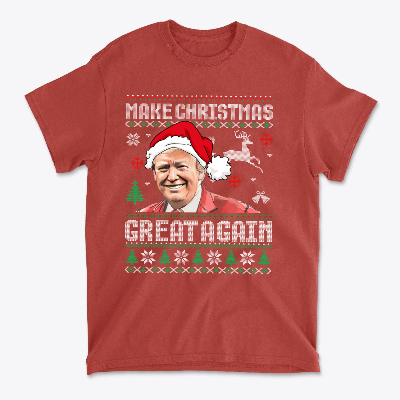 Make Christmas Great Again Holiday Graphic T Shirt