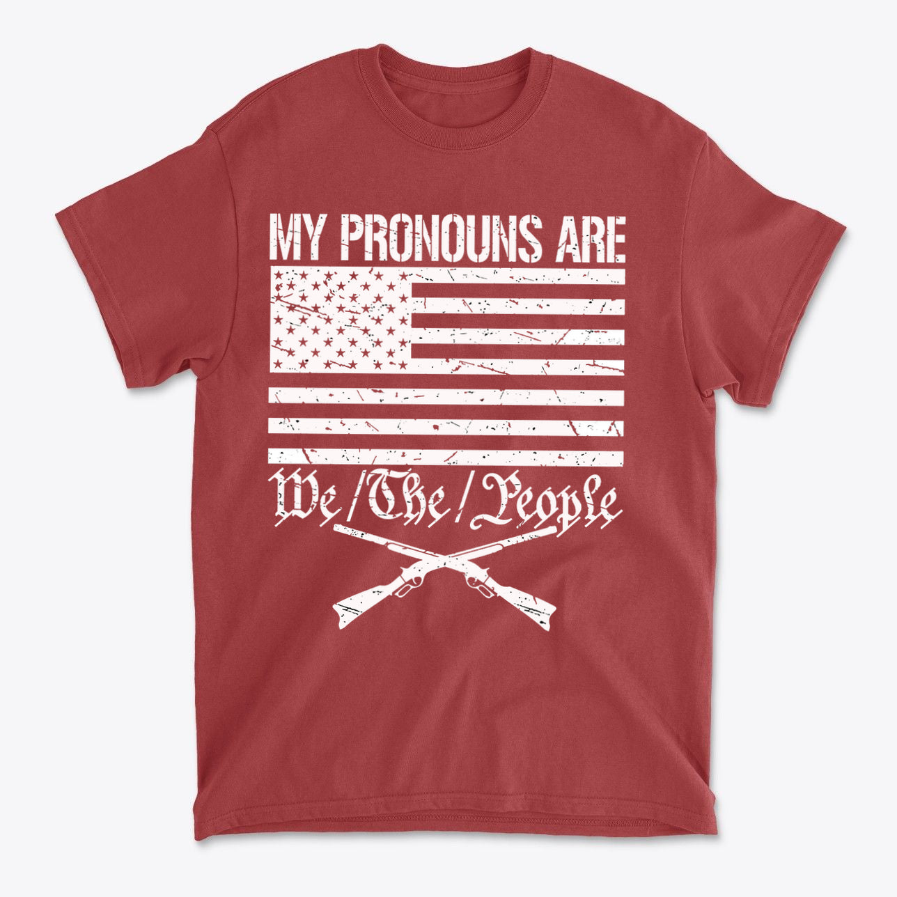 My Pronouns Are We The People Patriotic Graphic Tee