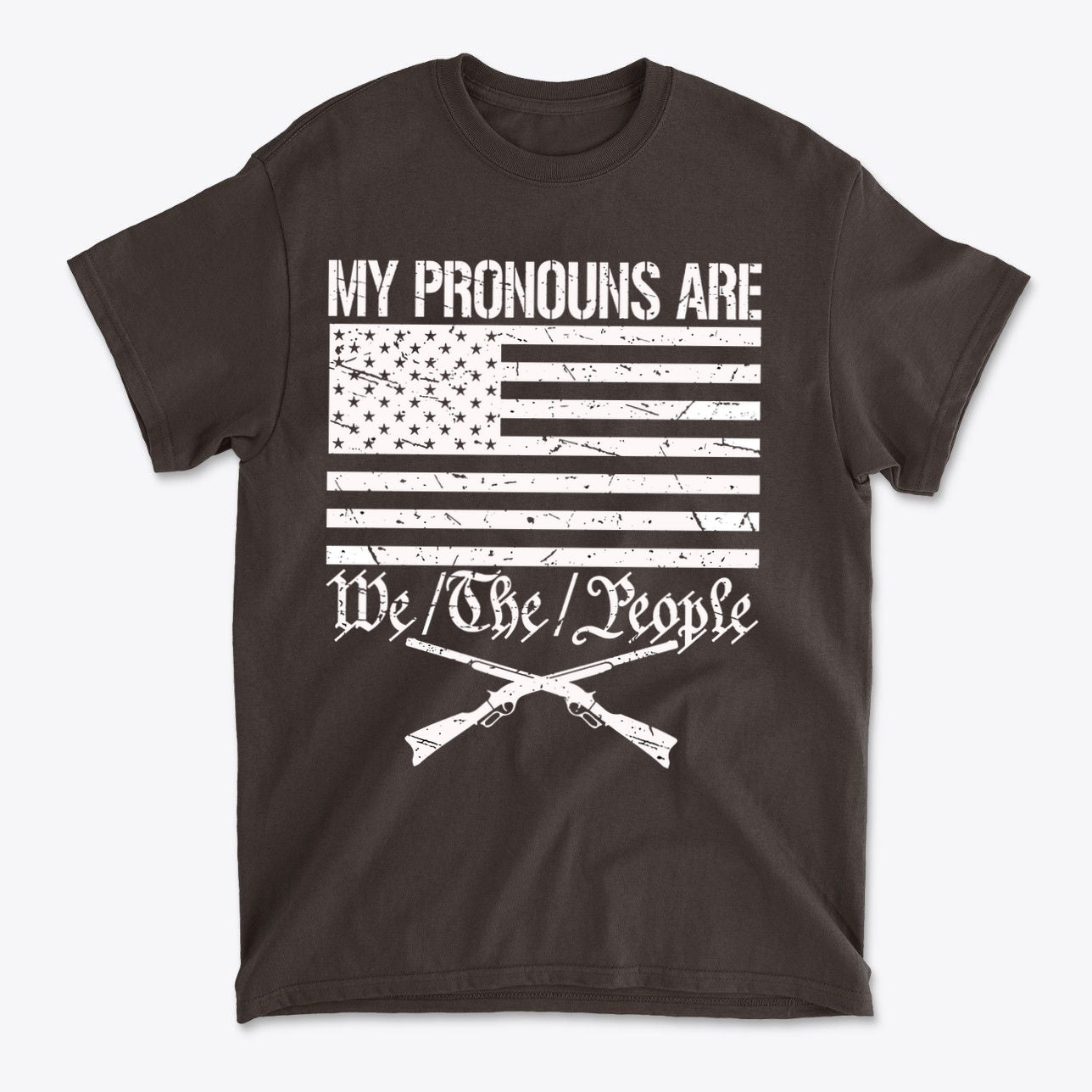My Pronouns Are We The People Patriotic Graphic Tee