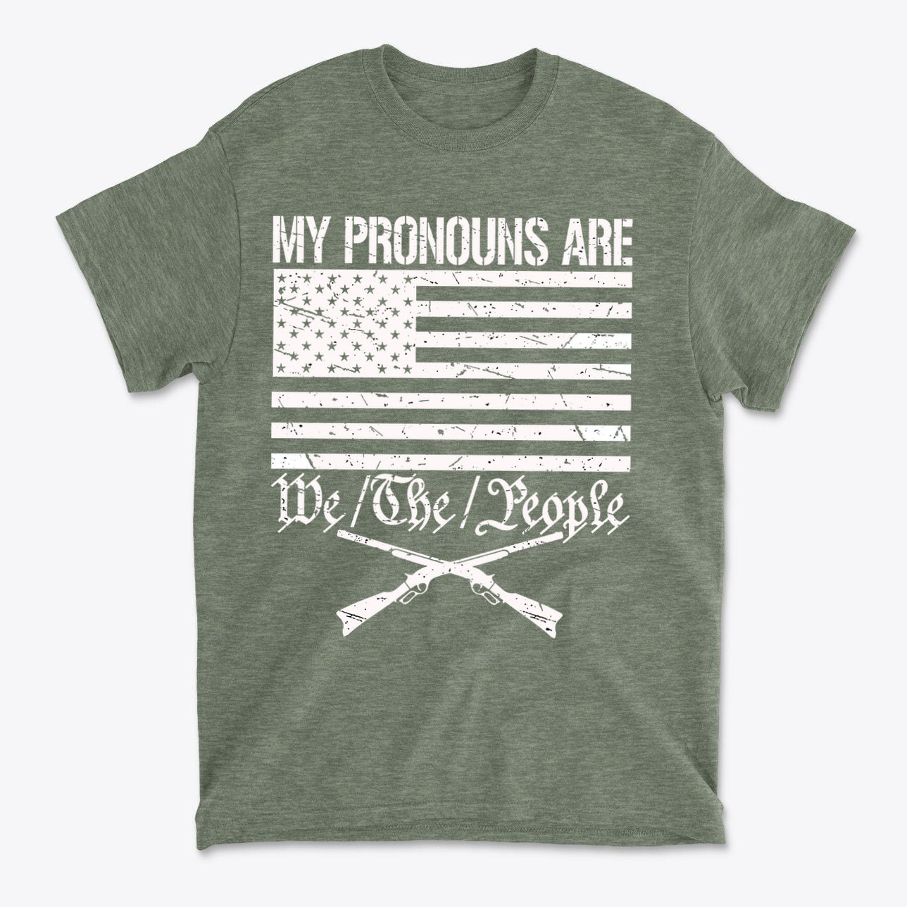 My Pronouns Are We The People Patriotic Graphic Tee
