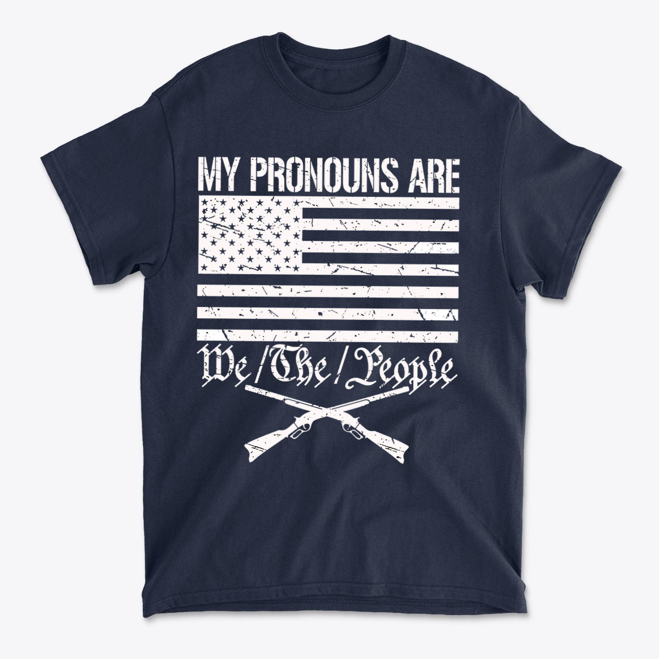 My Pronouns Are We The People Patriotic Graphic Tee