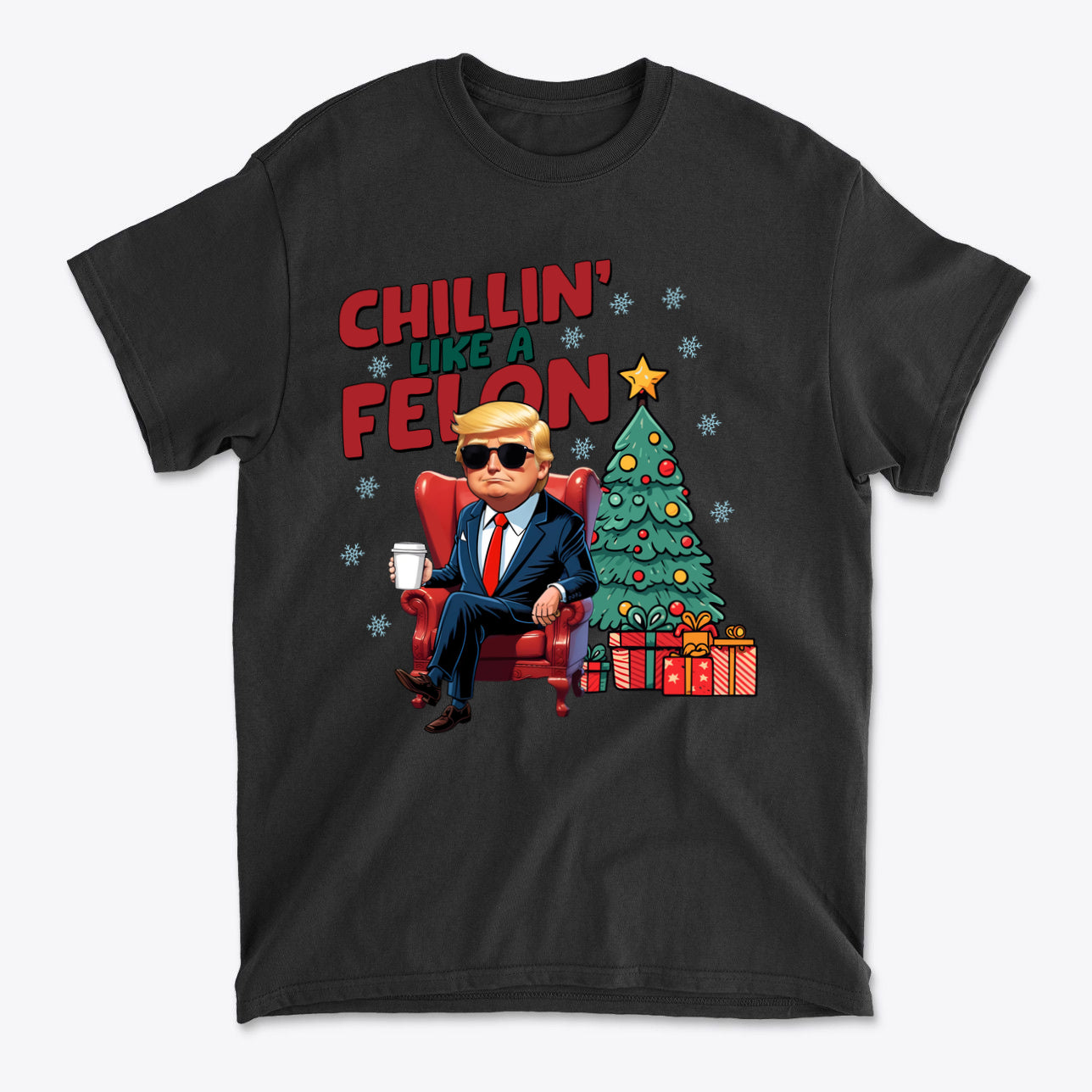 Chillin Like A Felon Funny Graphic T Shirt Design