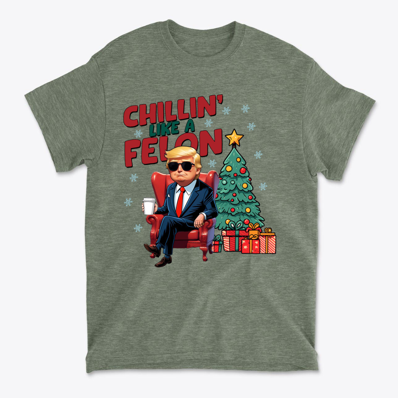 Chillin Like A Felon Funny Graphic T Shirt Design