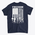 Freedom Above Flag Of Rifles Image on Back