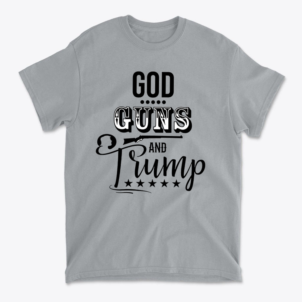 God Guns And Trump Black Letters Graphic T Shirt