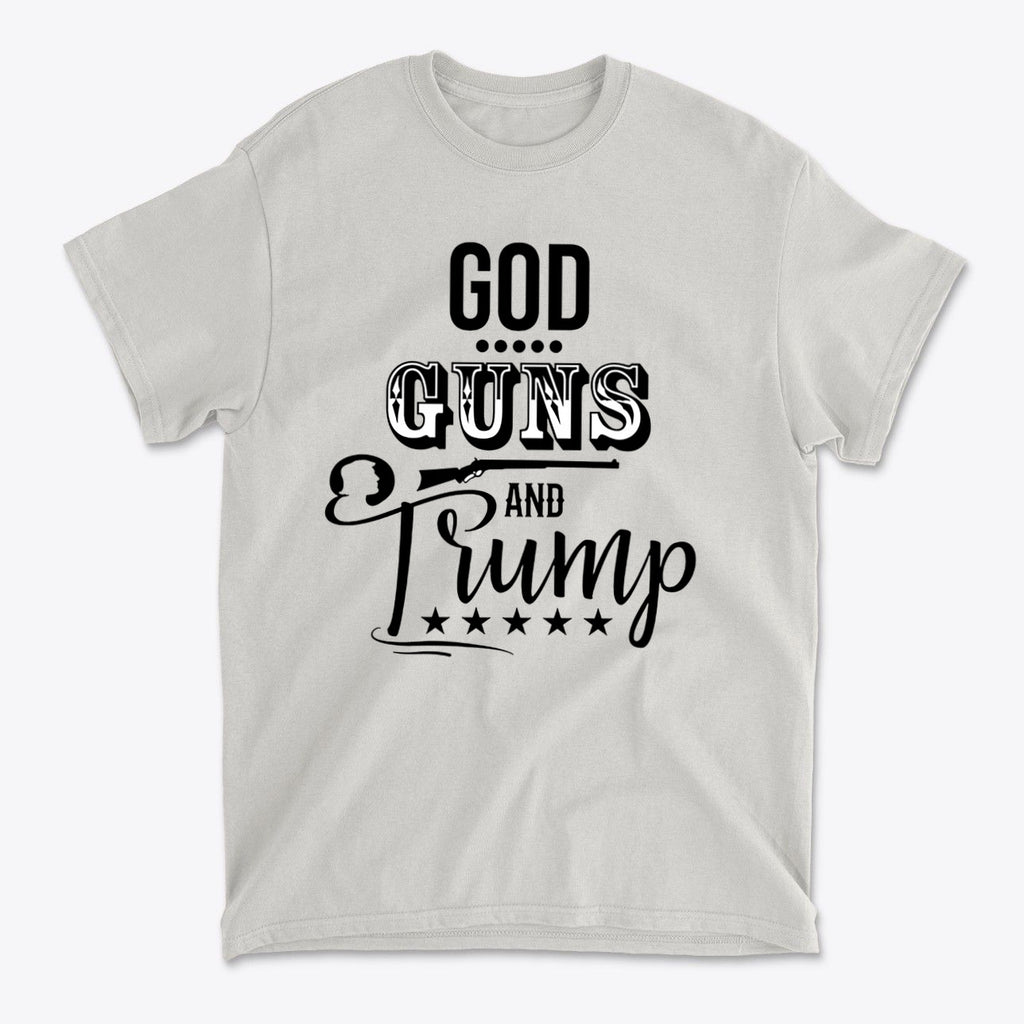God Guns And Trump Black Letters Graphic T Shirt