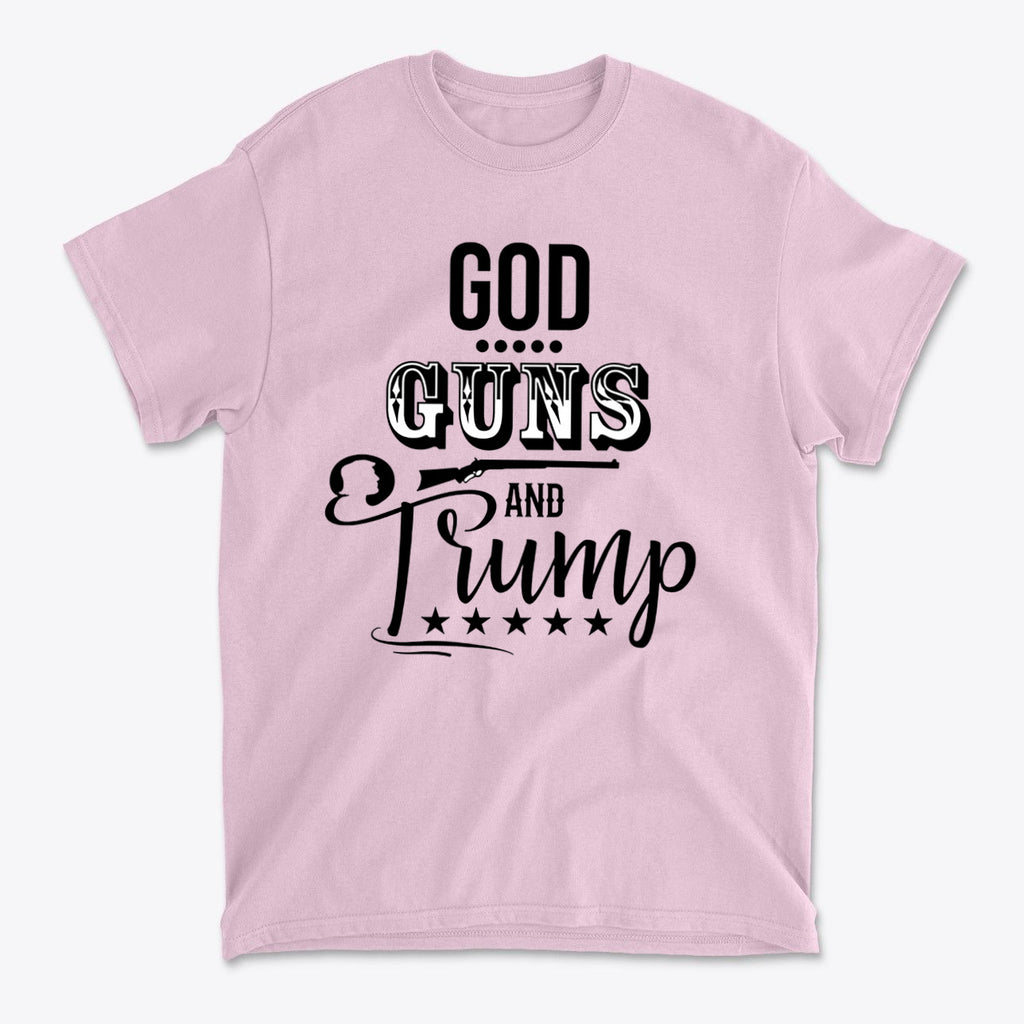 God Guns And Trump Black Letters Graphic T Shirt