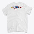 Eagle As American Flag Back Print Graphic T Shirt