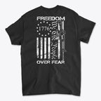 1776 Freedom Over Fear We The People Graphic T Shirt