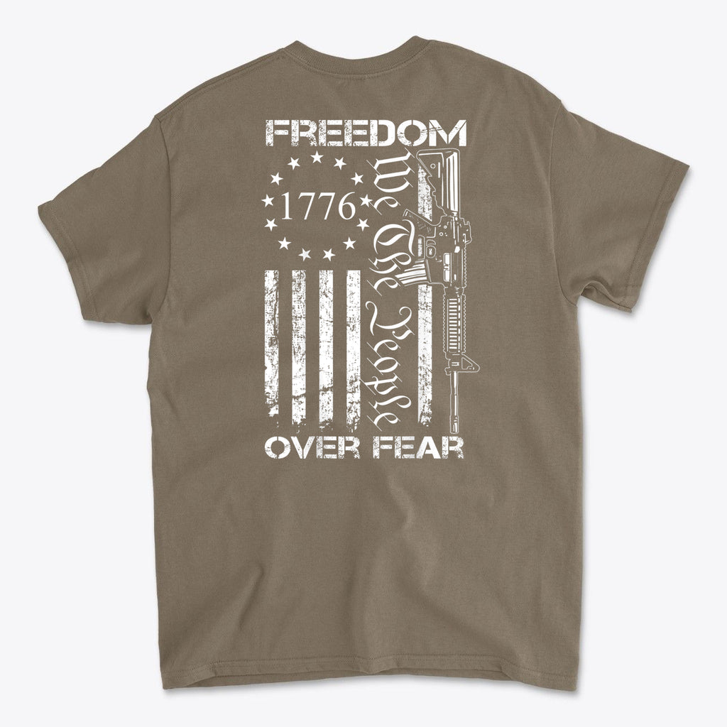 1776 Freedom Over Fear We The People Graphic T Shirt