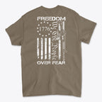 1776 Freedom Over Fear We The People Graphic T Shirt