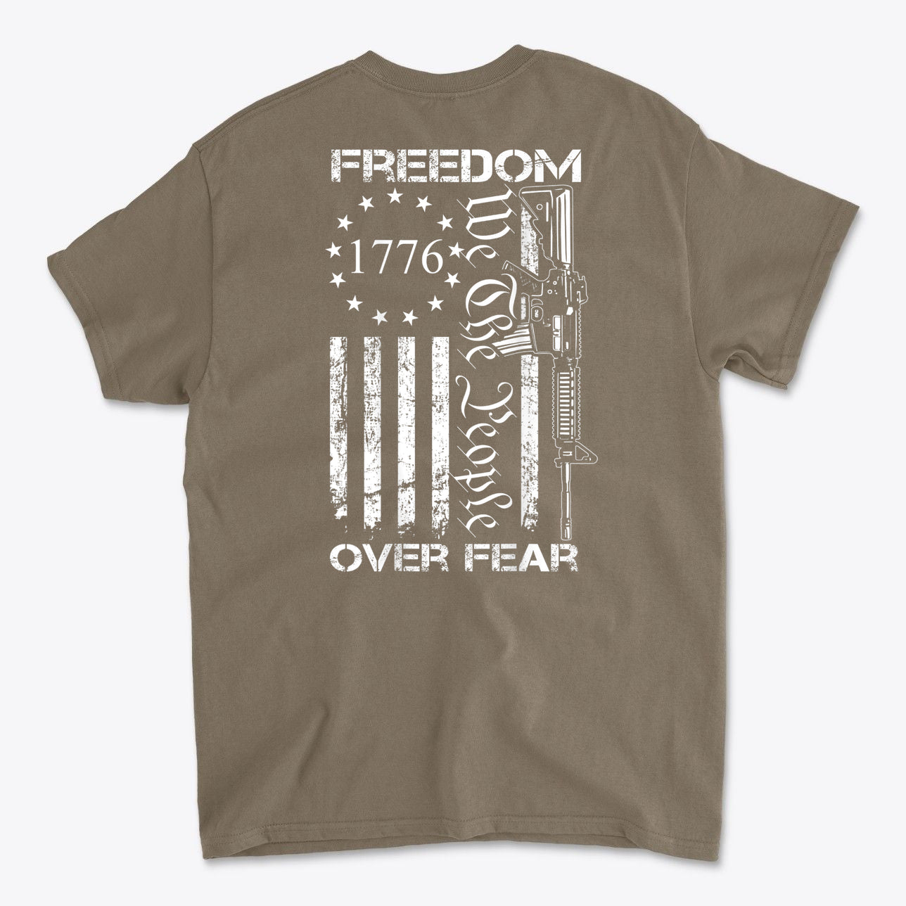 1776 Freedom Over Fear We The People Graphic T Shirt