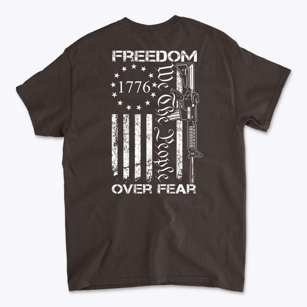 1776 Freedom Over Fear We The People Graphic T Shirt