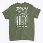 1776 Freedom Over Fear We The People Graphic T Shirt