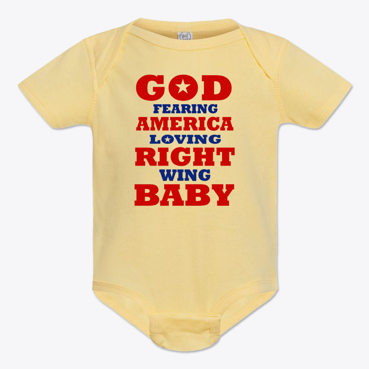 God Fearing America Loving Right Wing Baby Onesie
