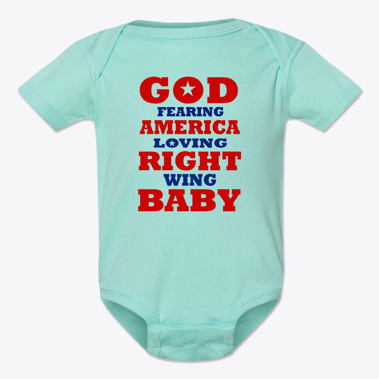 God Fearing America Loving Right Wing Baby Onesie