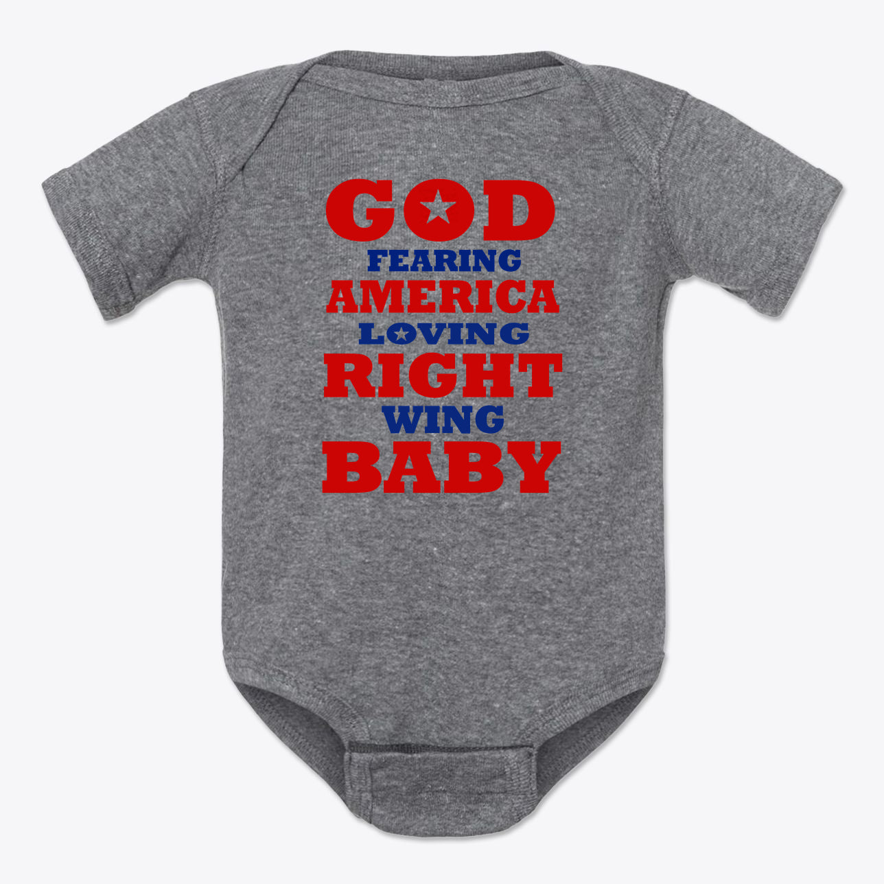 God Fearing America Loving Right Wing Baby Onesie