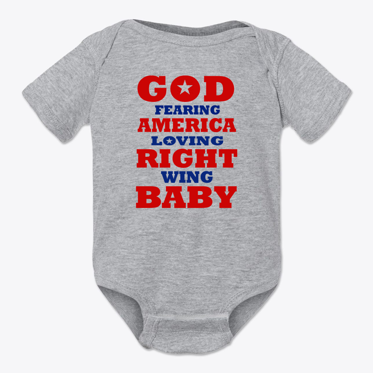 God Fearing America Loving Right Wing Baby Onesie