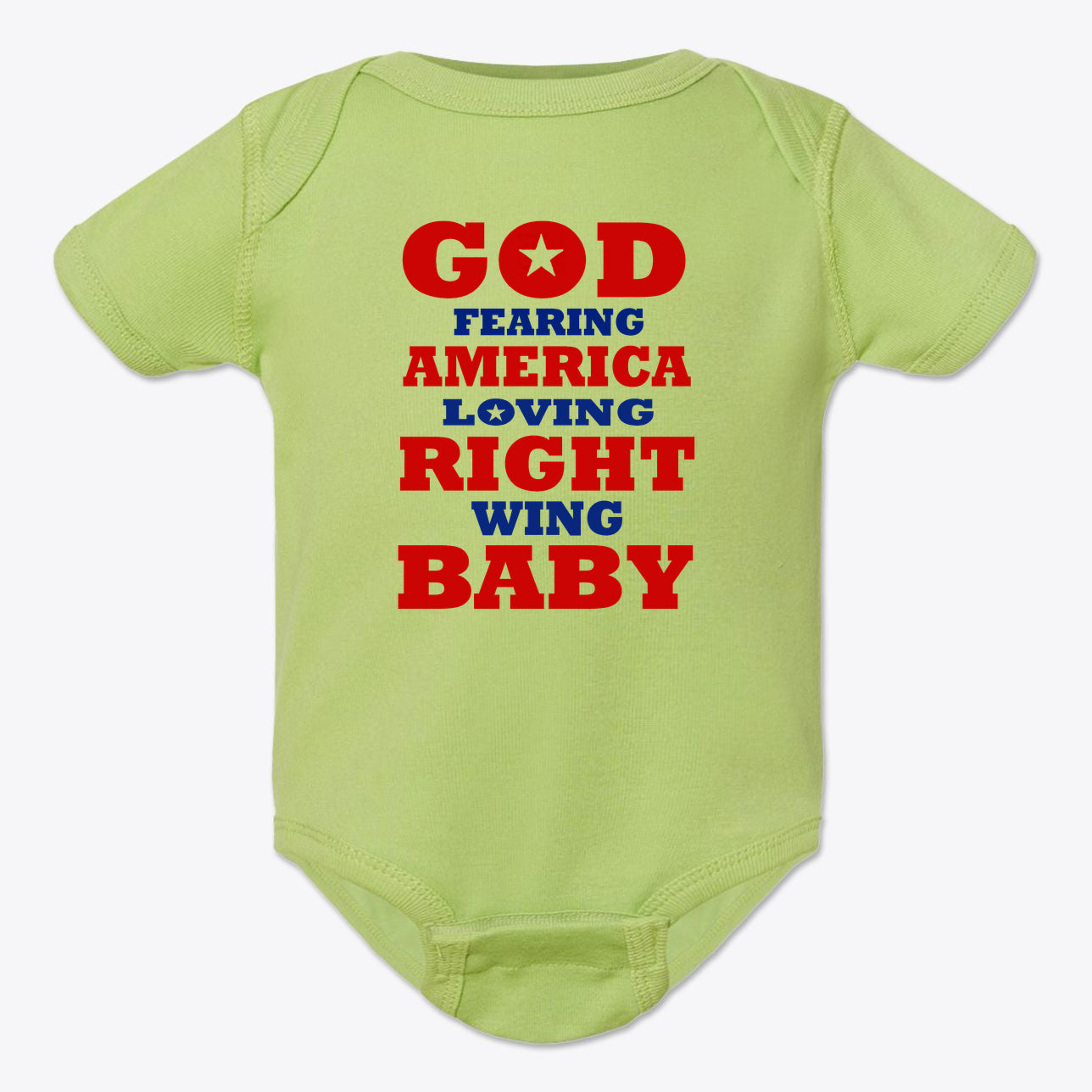 God Fearing America Loving Right Wing Baby Onesie