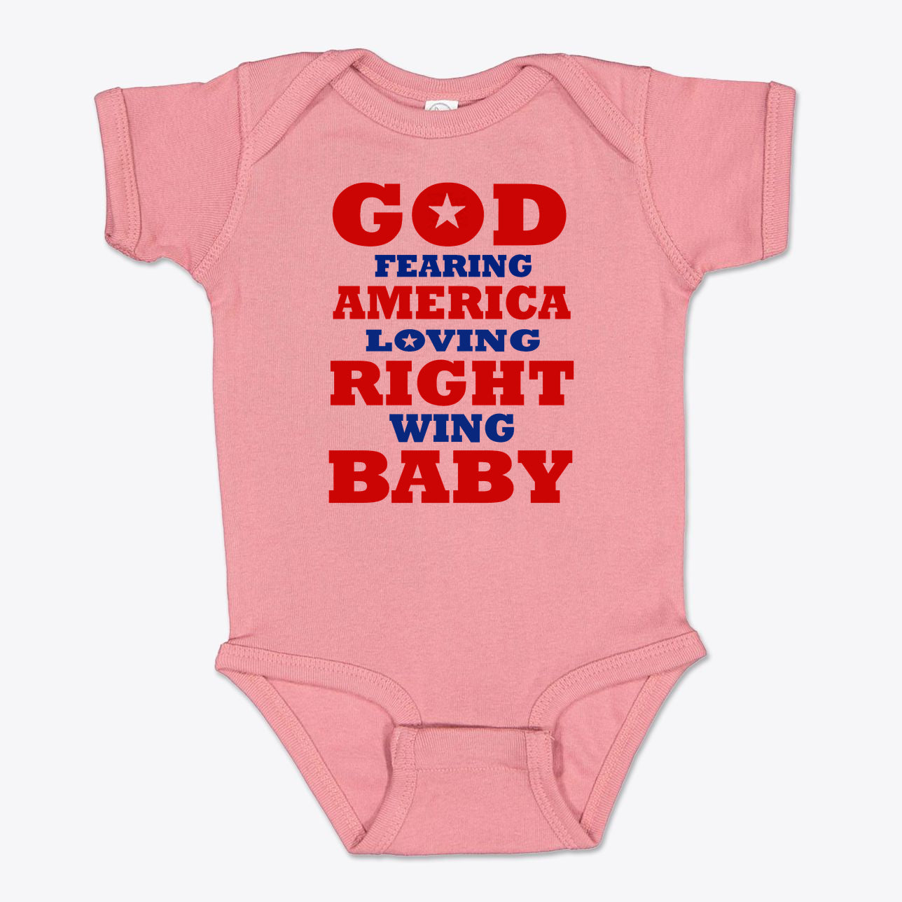 God Fearing America Loving Right Wing Baby Onesie