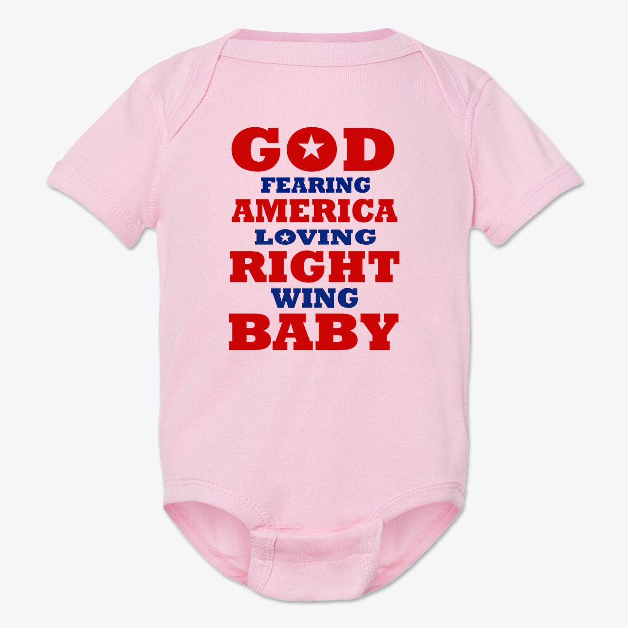 God Fearing America Loving Right Wing Baby Onesie