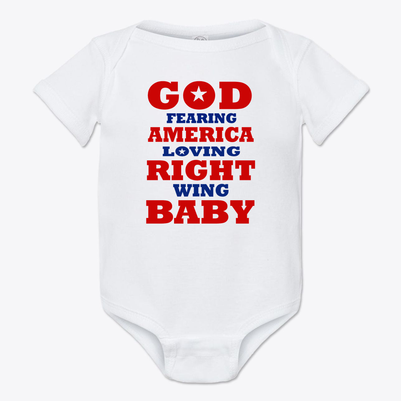 God Fearing America Loving Right Wing Baby Onesie