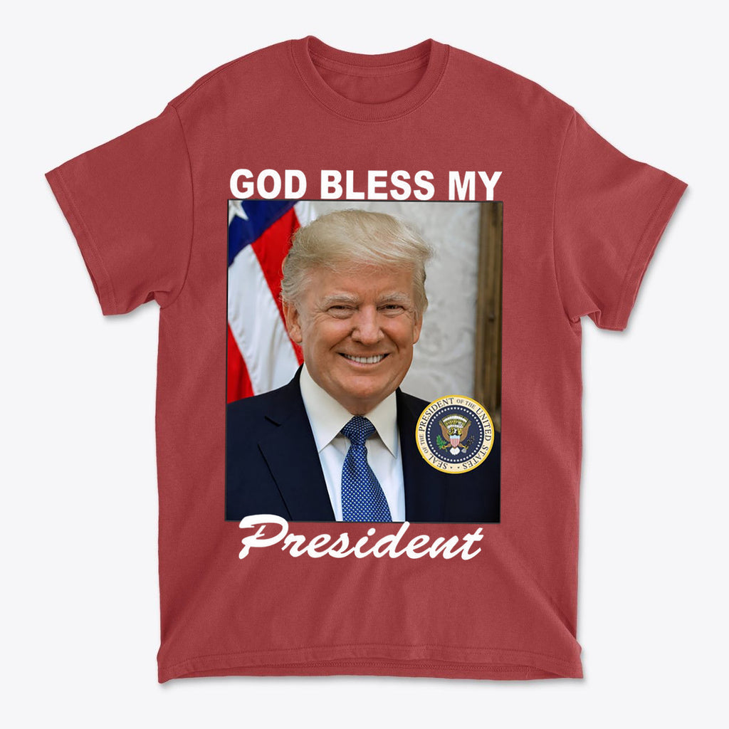 God Bless My President Patriotic Graphic T Shirt