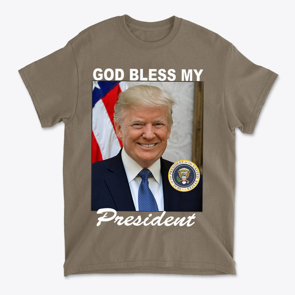 God Bless My President Patriotic Graphic T Shirt
