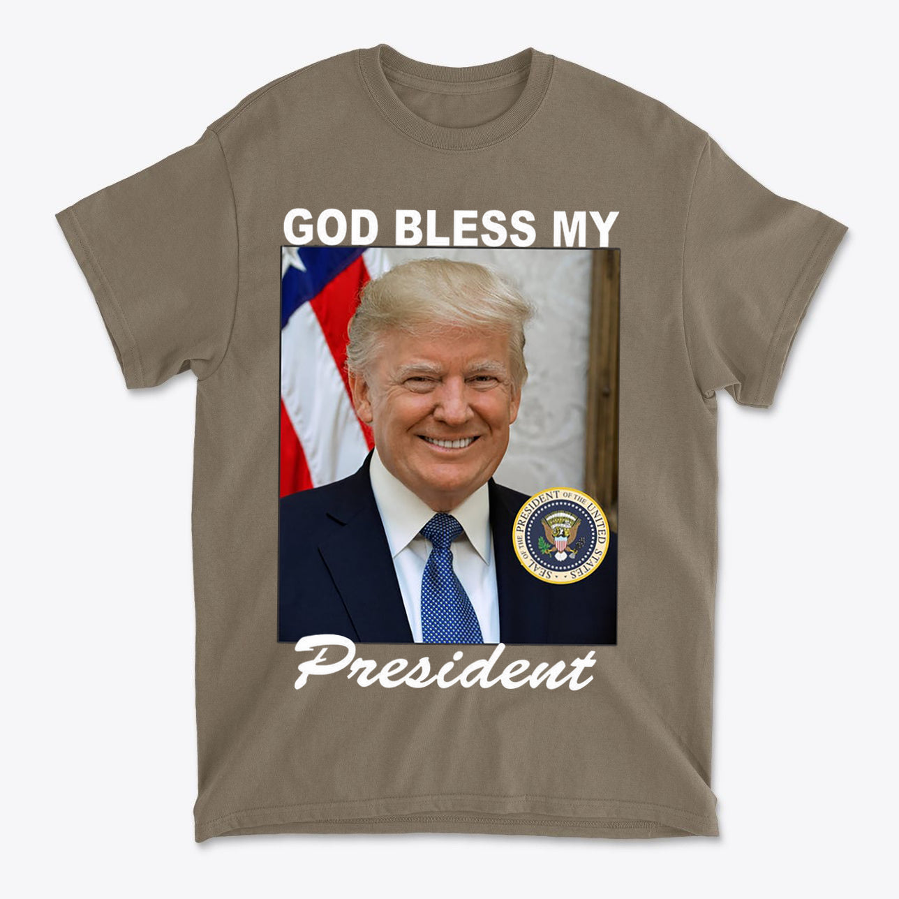 God Bless My President Patriotic Graphic T Shirt