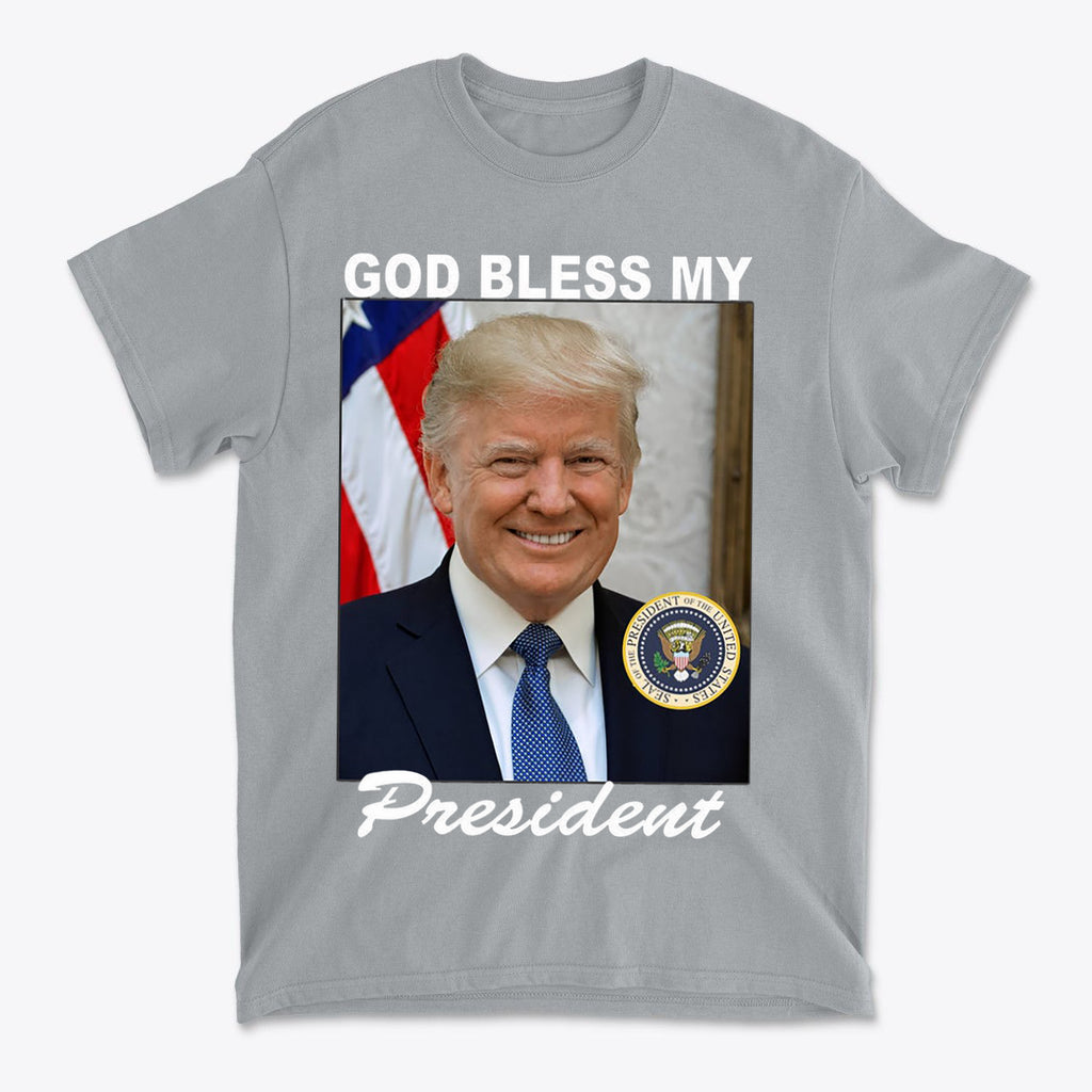God Bless My President Patriotic Graphic T Shirt