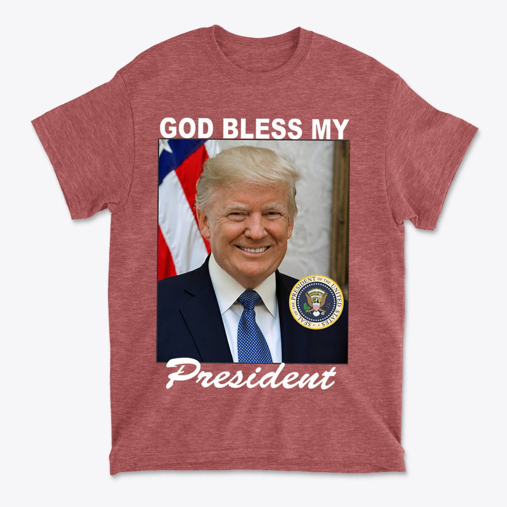 God Bless My President Patriotic Graphic T Shirt