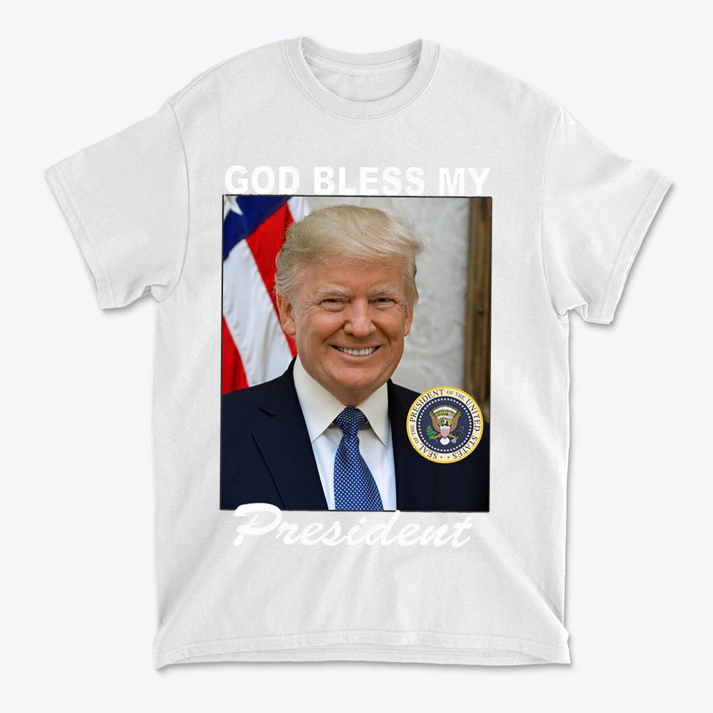 God Bless My President Patriotic Graphic T Shirt