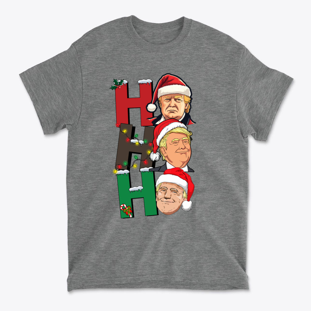 Ho Ho Ho Trump Wearing Santa Hat