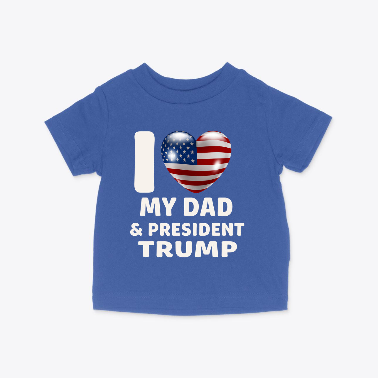 I Love My Dad & President Trump Infant Cotton Jersey Tee