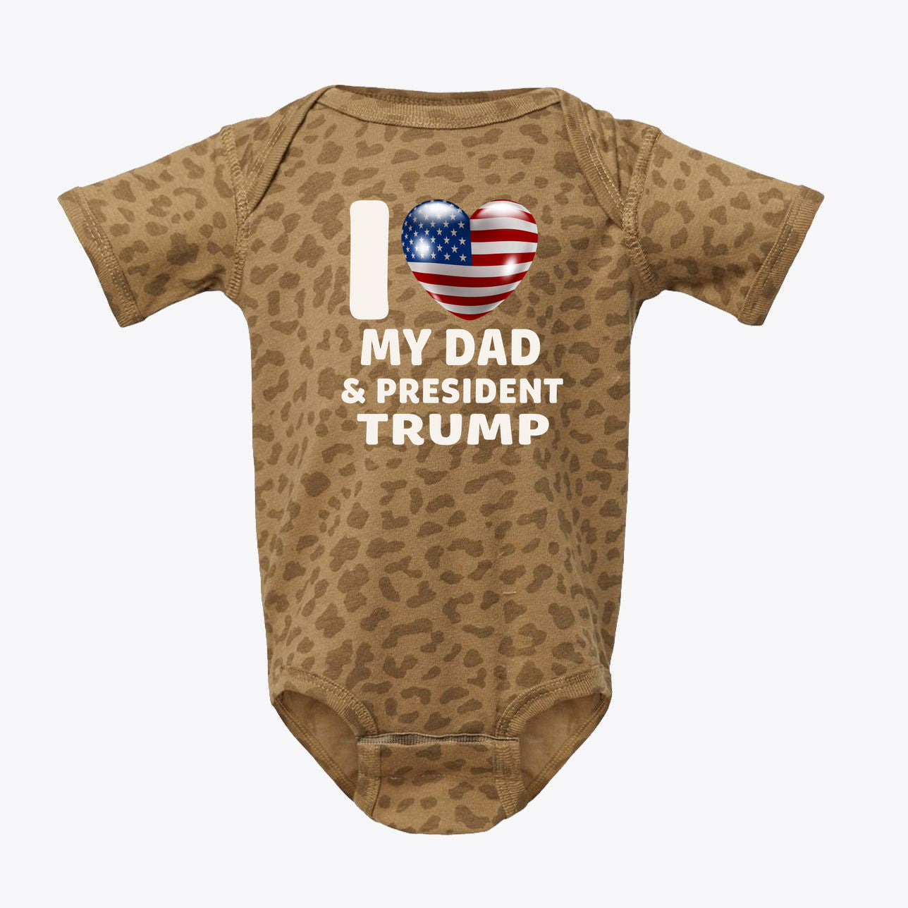 I Love My Dad & President Trump Infant Fine Jersey Bodysuit