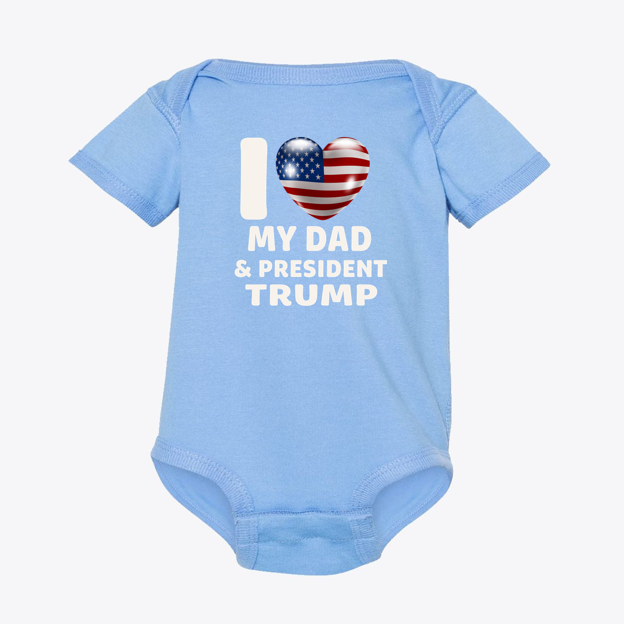 I Love My Dad & President Trump Infant Fine Jersey Bodysuit