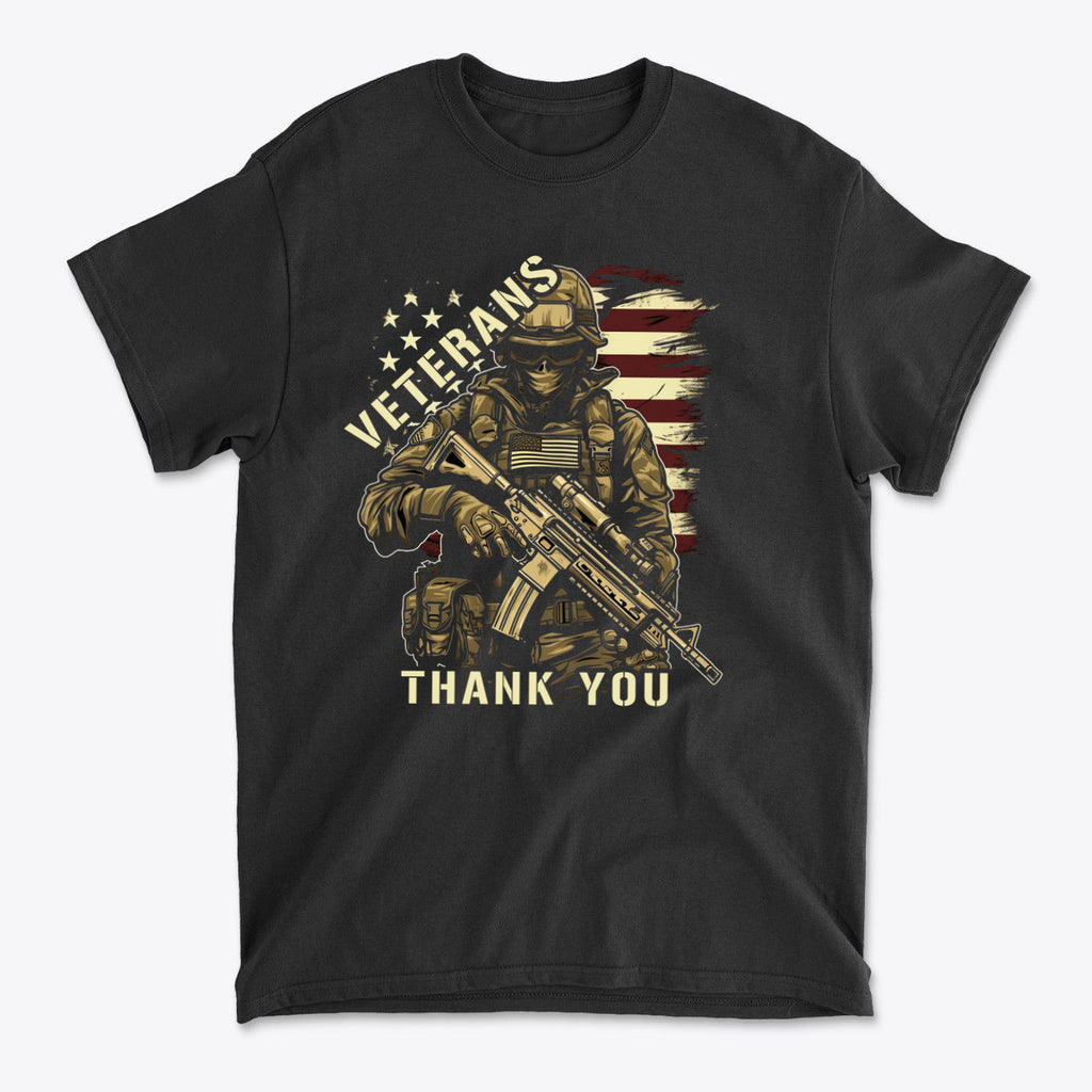 Veterans Thank You Patriotic Appreciation Graphic T-Shirt