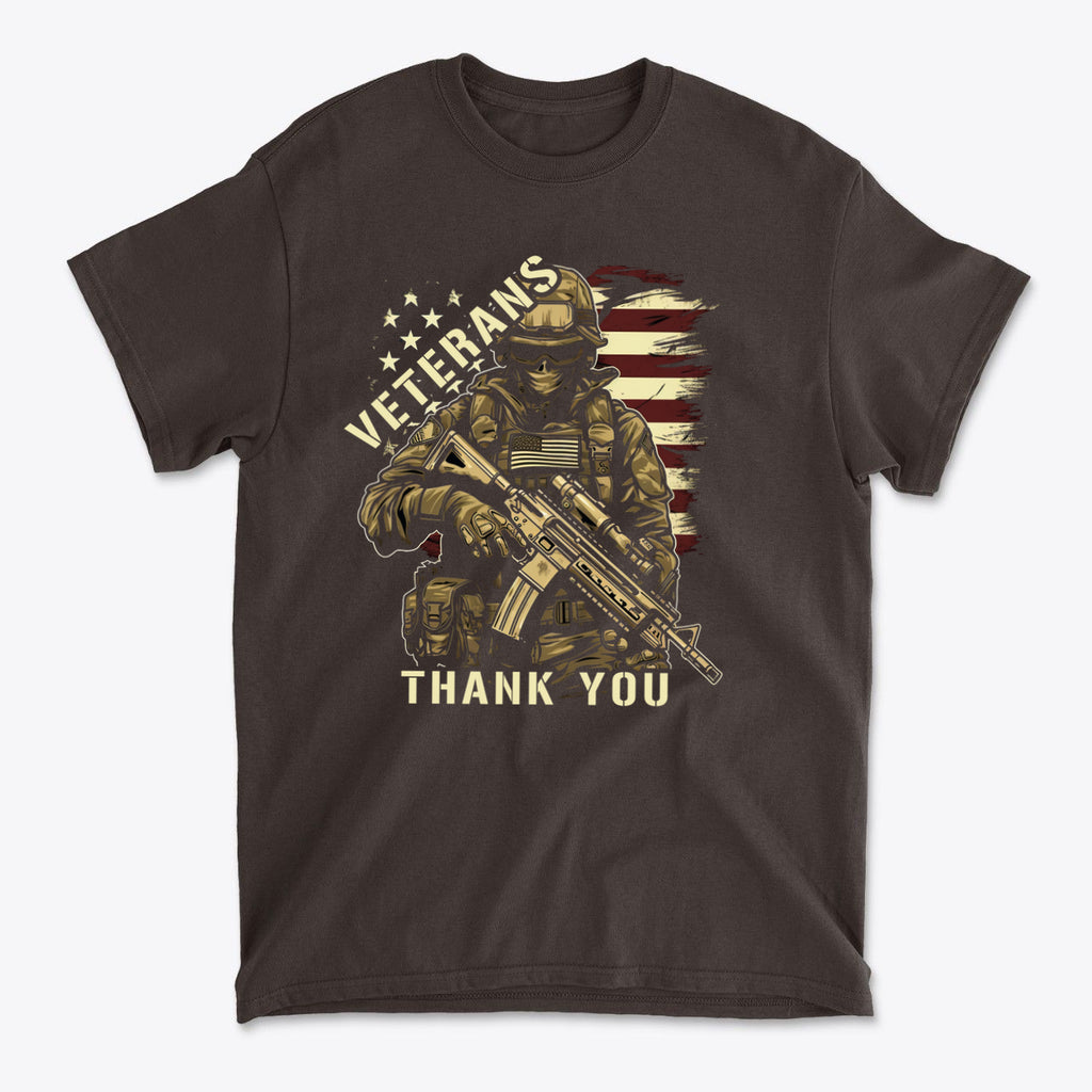 Veterans Thank You Patriotic Appreciation Graphic T-Shirt