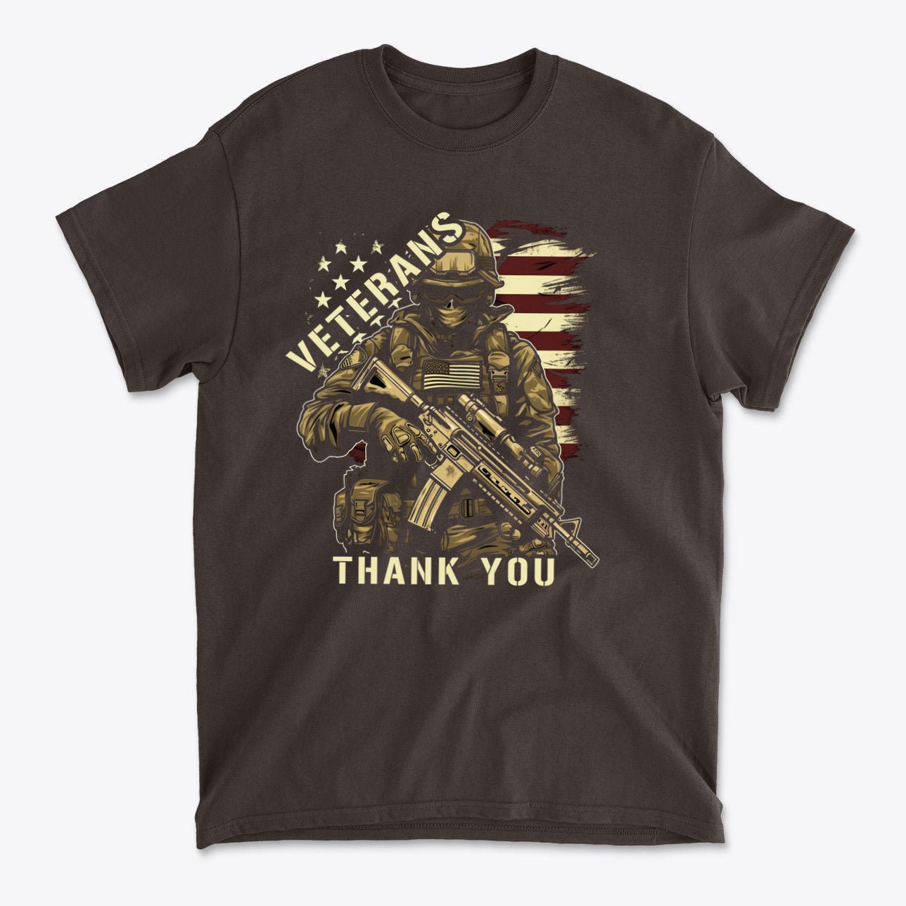 Veterans Thank You Patriotic Appreciation Graphic T-Shirt