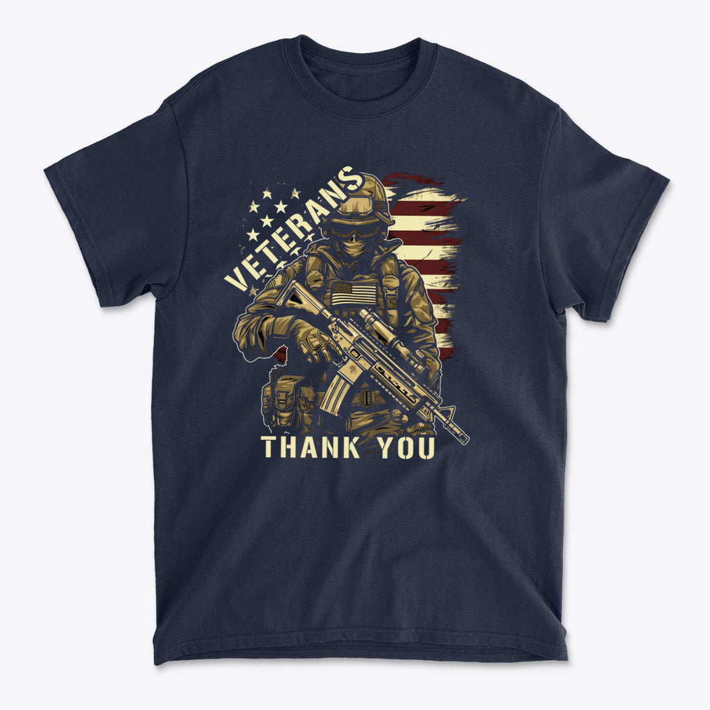 Veterans Thank You Patriotic Appreciation Graphic T-Shirt