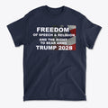 SP-front-NVY-713Freedom Of Speech Religion Right To Bear Arms Trump 2028