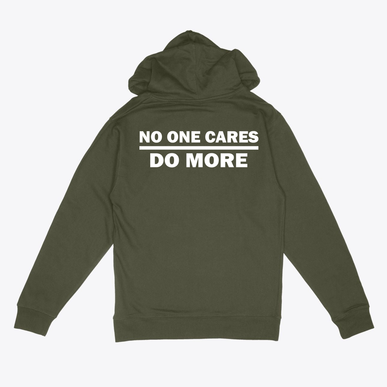 No One Cares Do More Fitness Hooded Sweatshirt