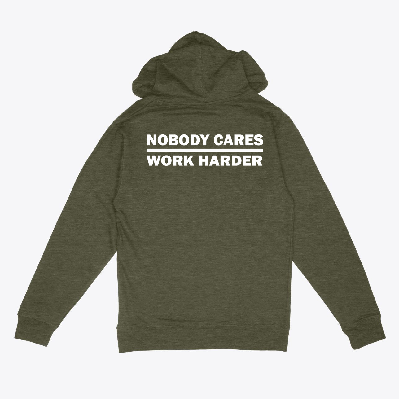 Nobody Cares Work Harder Fitness Hooded Sweatshirt