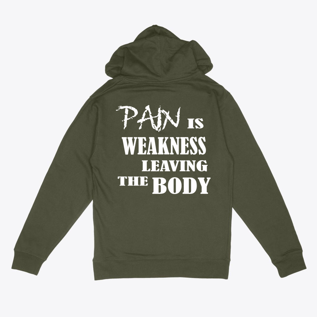Pain Is Weakness Leaving Body Training Hoodie Sweatshirt