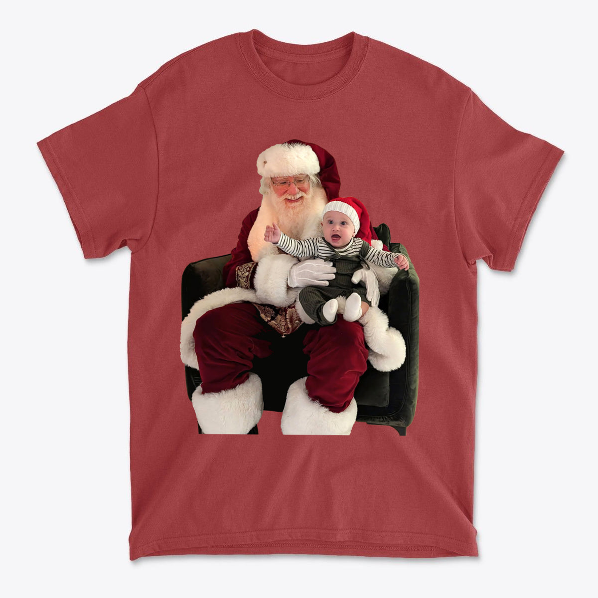 Cadens First Santa Sit Holiday Memory Graphic Tee