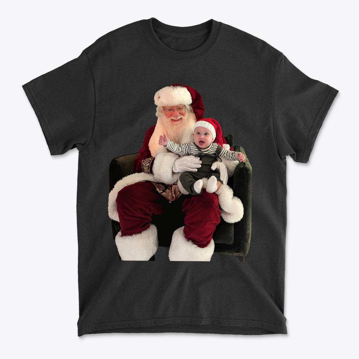 Cadens First Santa Sit Holiday Memory Graphic Tee
